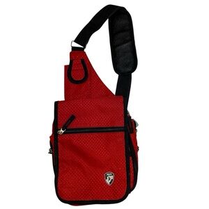 Heys Sling Bag in Red and Black